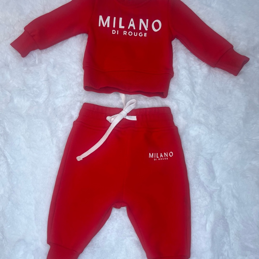Milano matching set 0-3 colors red